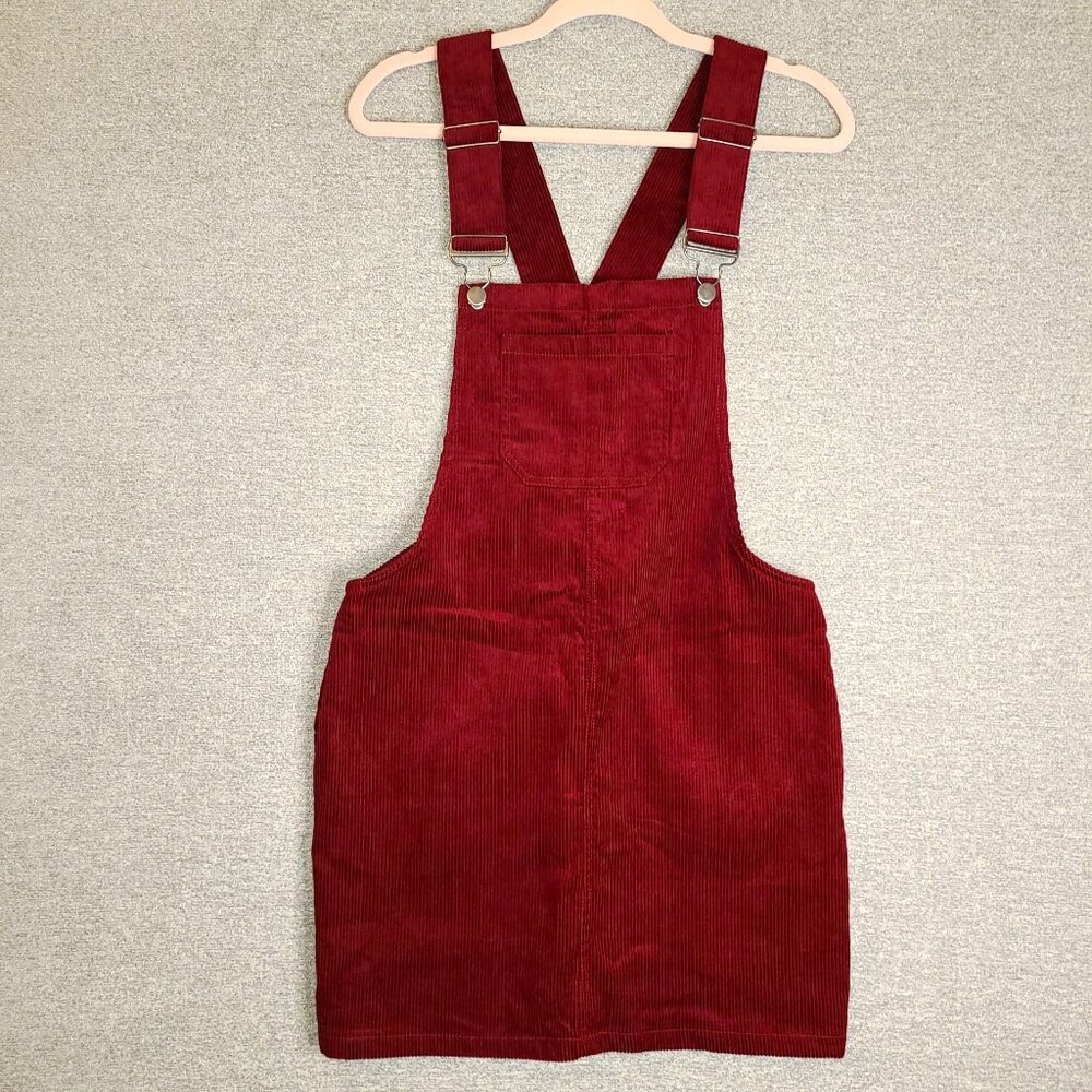 Justify Maroon Corduroy Romper Size M NEW